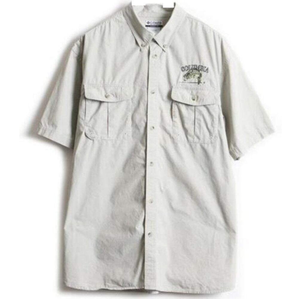 Columbia Men's PFG Shirt Tamiami Short Sleeve Shirt Size S Style FM7161